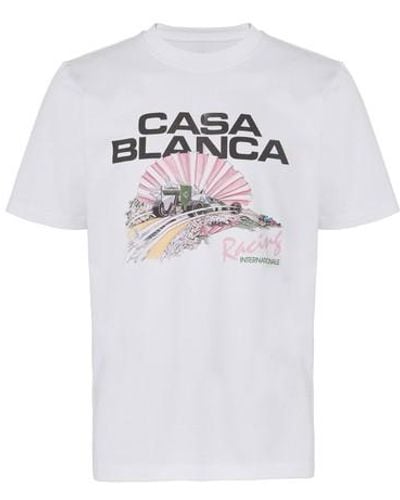Casablancabrand T-shirt Racing Shell - Blanc