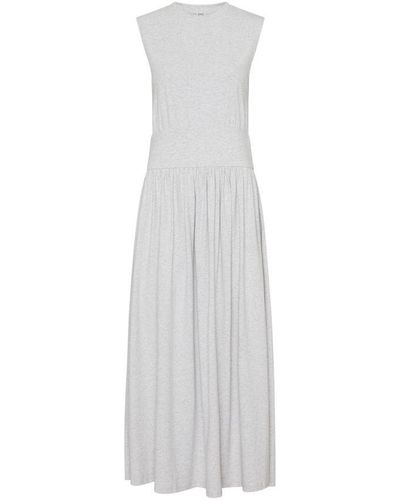 Totême Sleeveless Cotton Tee Maxi Dress - White
