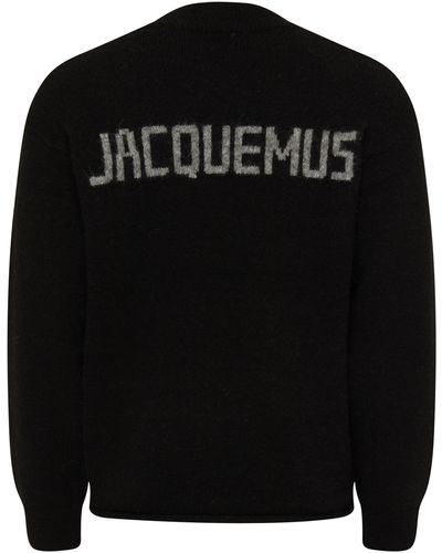 Jacquemus Pullover Le Pull aus einem Alpakawollgemisch - Schwarz