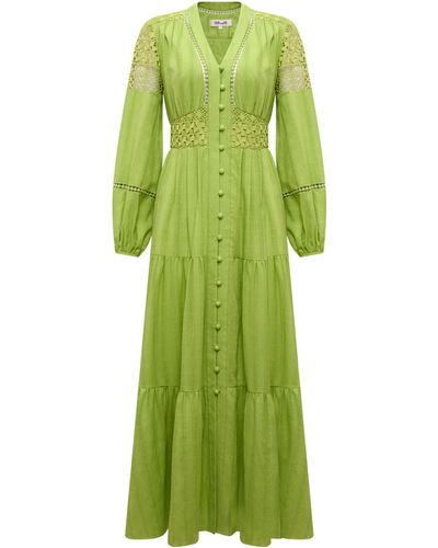 Diane von Furstenberg Robe Gigi - Vert