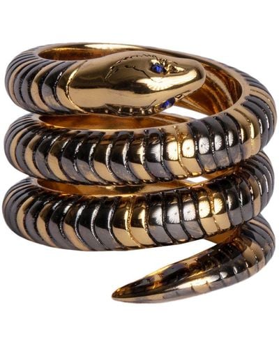 Zadig & Voltaire Double Snake Ring - Brown
