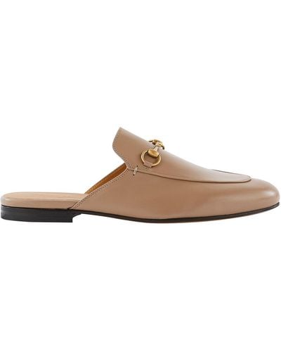 Gucci Women's Princetown Leather Slipper - Brown