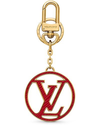 Louis Vuitton LV Circle Taschenschmuck und Schlüsselanhänger aus Epi Leder - Rot