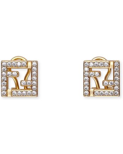 Fendi Ff Earrings - Metallic