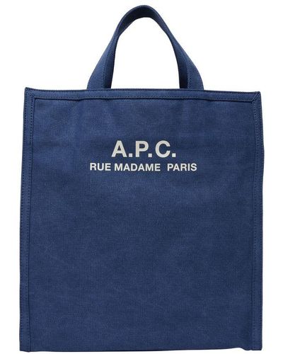 A.P.C. Recuperation Tote Bag - Blue