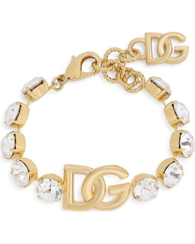 Dolce & Gabbana Armband mit Kristallen - Mettallic