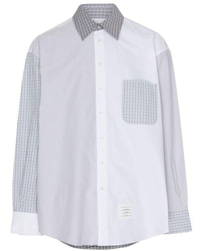 Thom Browne Funmix Long-Sleeve Shirt - White