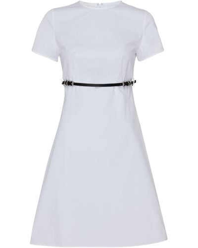 Givenchy Voyou-Kleid aus Popeline - Weiß