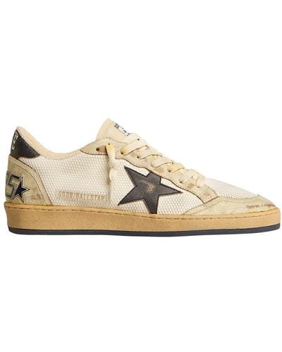 Golden Goose Ball-star Trainers - Natural