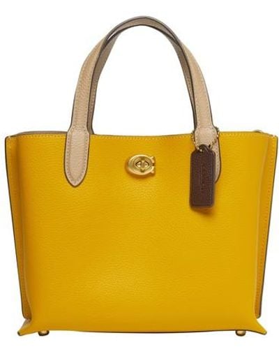 COACH Willow Tote Bag 24 - Yellow