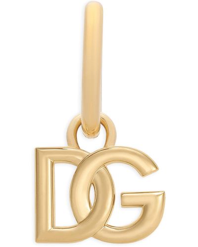 Dolce & Gabbana Single DG logo earring - Métallisé