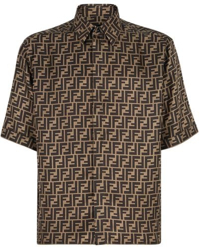 Fendi Shirts > short sleeve shirts - Marron