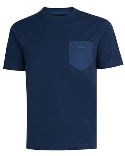 Prada T-Shirt Piuma - Blau