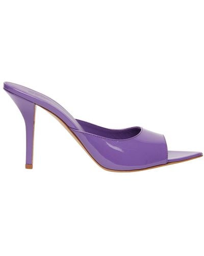 GIA COUTURE Perni High Heels Mules - Purple