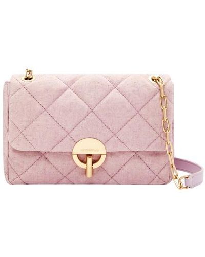 Vanessa Bruno Moon Linen Bag - Pink