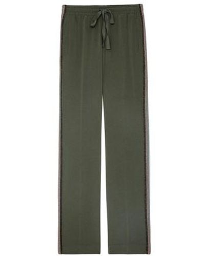 Zadig & Voltaire Pomy Crepe Trousers - Green