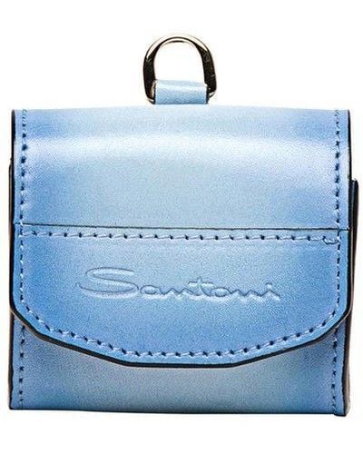 Santoni - Blue logo bag UIBBA2365ENA2NN buy at Symbol