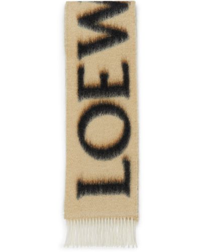Loewe Schal mit Logo - Mettallic