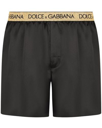 Dolce & Gabbana Boxer Shorts With Sleep Mask - Black