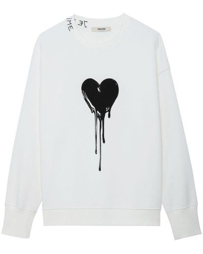 Zadig & Voltaire Oscar Heart Sweatshirt - White