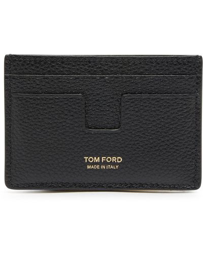 Tom Ford Kartenetui aus Leder - Schwarz