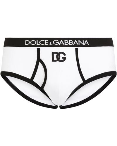 Dolce & Gabbana Slip Brando en coton côtelé - Noir
