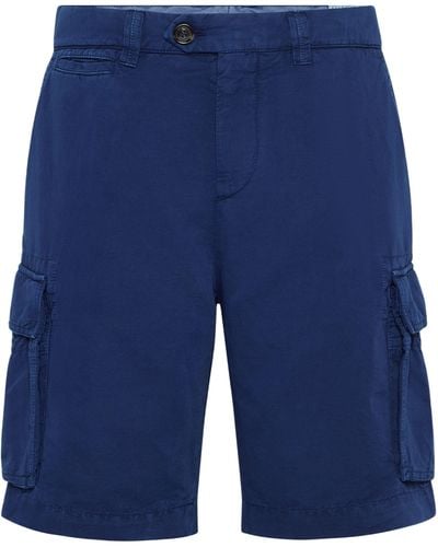 Brunello Cucinelli Bermuda poches cargo - Bleu