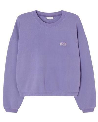 American Vintage Izubird Sweatshirt - Purple