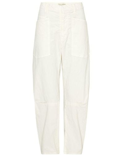 Nili Lotan Shon High-Rise Relaxed-Fit Pants - White