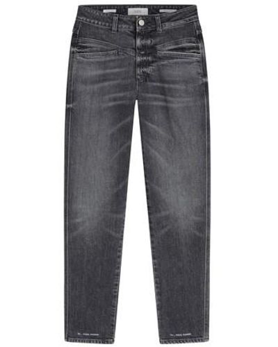 Closed Jean Pedal Pusher - Gris