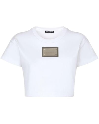 Dolce & Gabbana Kim Dolce&gabbana Cropped T-shirt - White