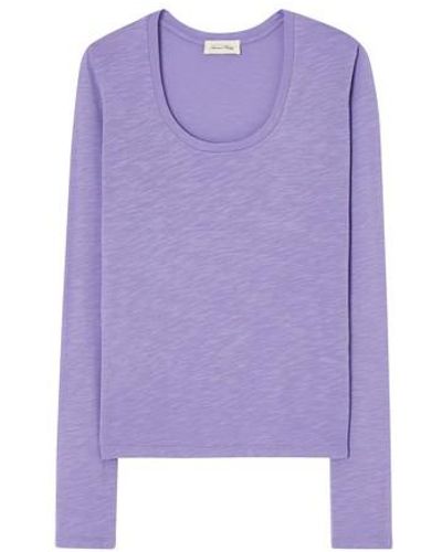 American Vintage Women's T-shirt Jacksonville - Purple