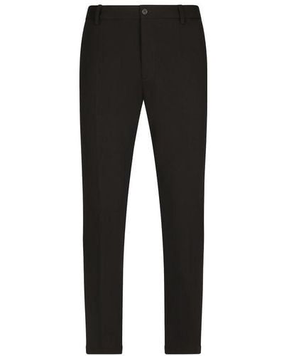 Dolce & Gabbana Stretch Jersey Trousers - Black