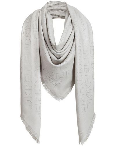 Fendi Mirror Shawl - Gray