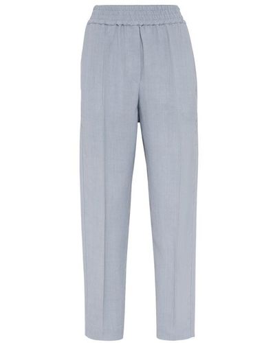 Brunello Cucinelli Pull-Up Pants - Blue