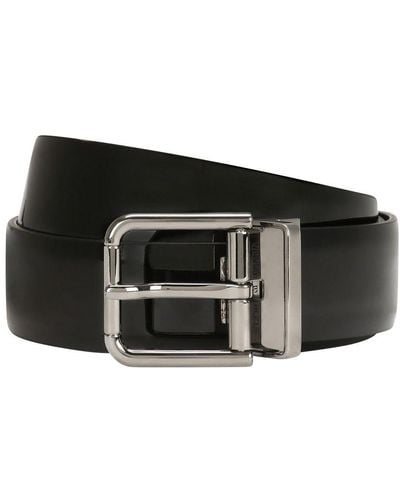 Dolce & Gabbana Patent Leather Belt - Black