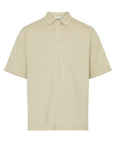 Stone Island Short-sleeved Polo Shirt With Logo - Natural