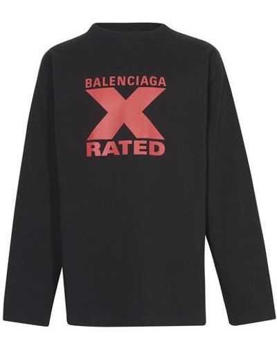 Balenciaga X Rated Large Fit T-shirt - Black