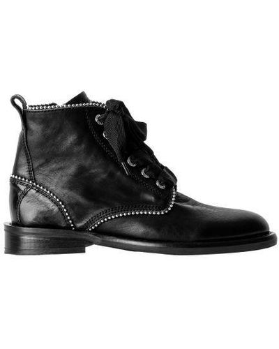 Zadig & Voltaire Laureen Roma Studs Ankle Boots - Black