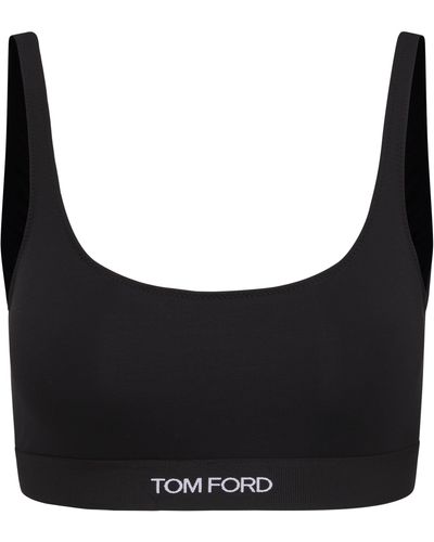 Tom Ford Bh-Shirt mit Logo - Schwarz