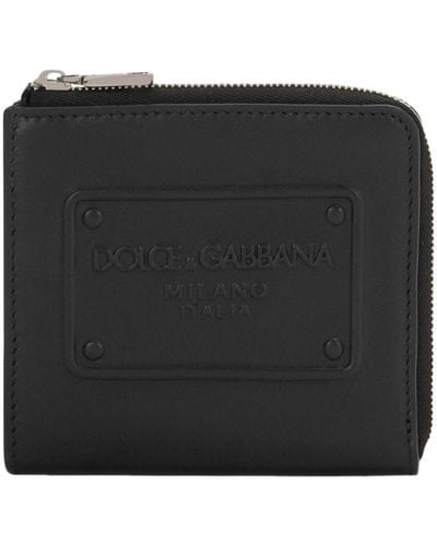 Dolce & Gabbana Calfskin Card Holder - Black