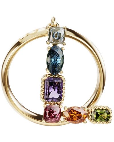 Dolce & Gabbana Alphabet L Ring - Multicolor
