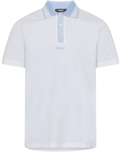 Versace Poloshirt mit Logo - Weiß