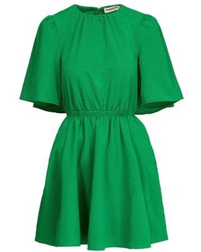 Essentiel Antwerp Dottie Mini Dress - Green