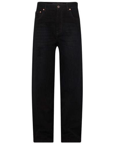 Balenciaga Wide-leg Jeans - Black