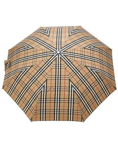 Burberry Trafalgar Check Umbrella - Metallic