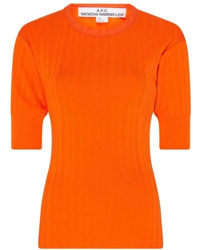 A.P.C. Weiss Sweater - Orange