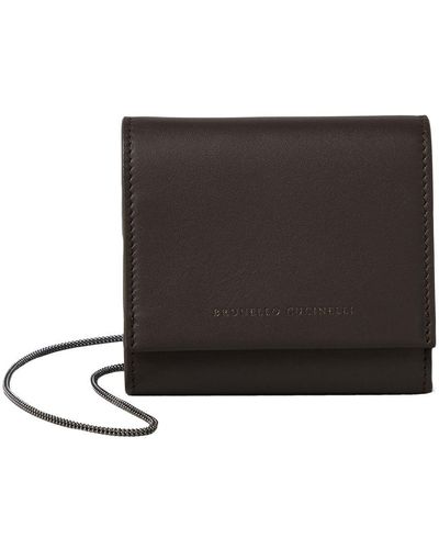 Brunello Cucinelli Wallet With Monile - Black