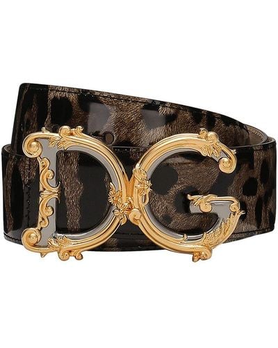 Dolce & Gabbana Dg Girls Belt - Black