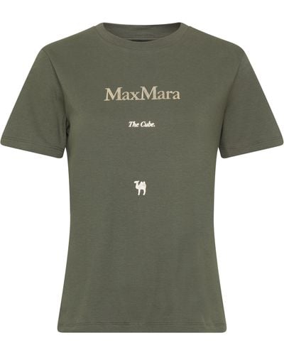 Max Mara T-shirt à manches courtes Quieto avec logo - Vert